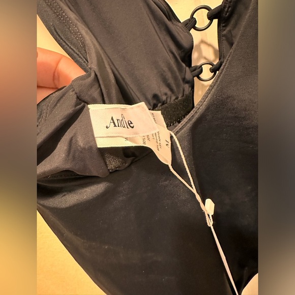 NWT Andie The Romana One Piece Black Swimsuit , size M - Picture 3 of 10